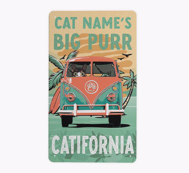 Catifornia: Personalised {breedCommonName} Metal Sign 